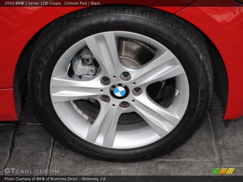 Crimson Red / Black 2009 BMW 1 Series 128i Coupe