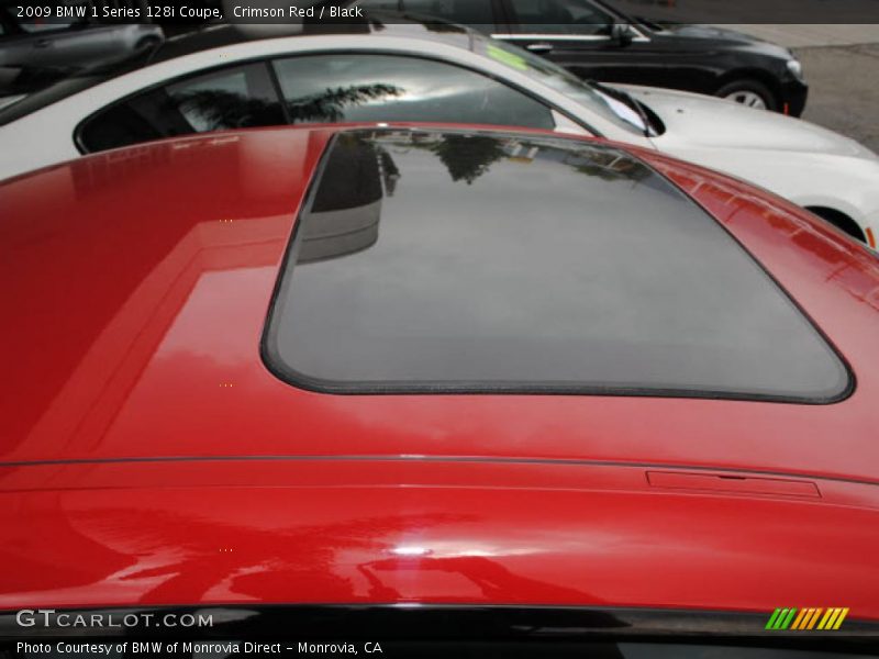 Crimson Red / Black 2009 BMW 1 Series 128i Coupe
