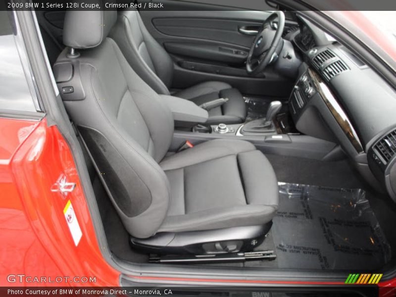 Crimson Red / Black 2009 BMW 1 Series 128i Coupe