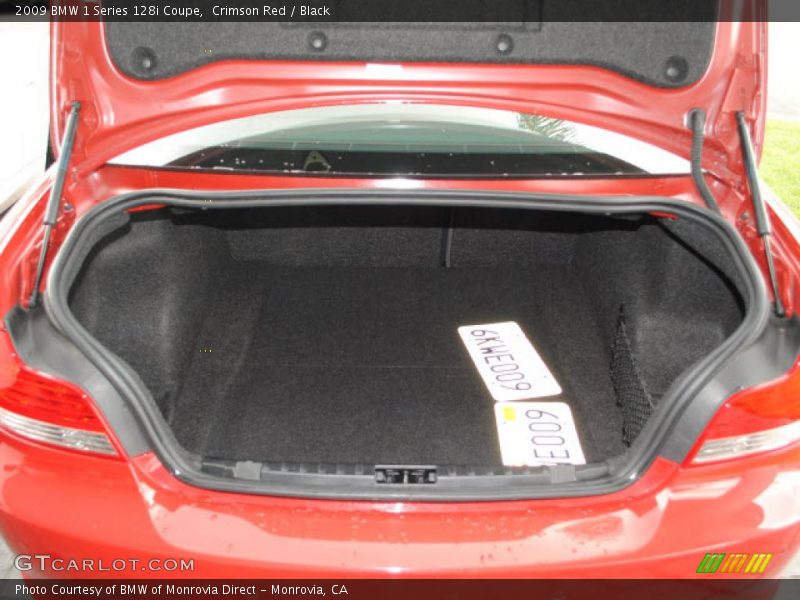 Crimson Red / Black 2009 BMW 1 Series 128i Coupe