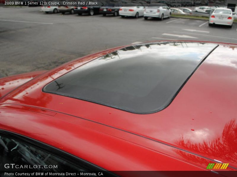 Crimson Red / Black 2009 BMW 1 Series 128i Coupe