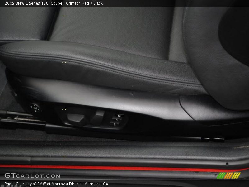 Crimson Red / Black 2009 BMW 1 Series 128i Coupe