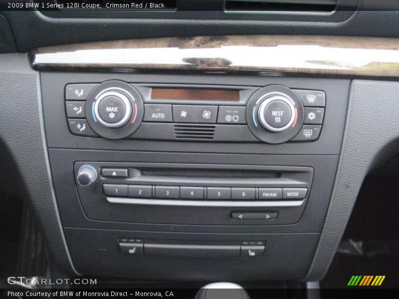 Crimson Red / Black 2009 BMW 1 Series 128i Coupe