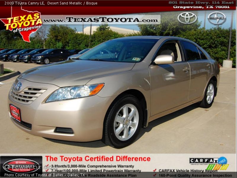 Desert Sand Metallic / Bisque 2009 Toyota Camry LE