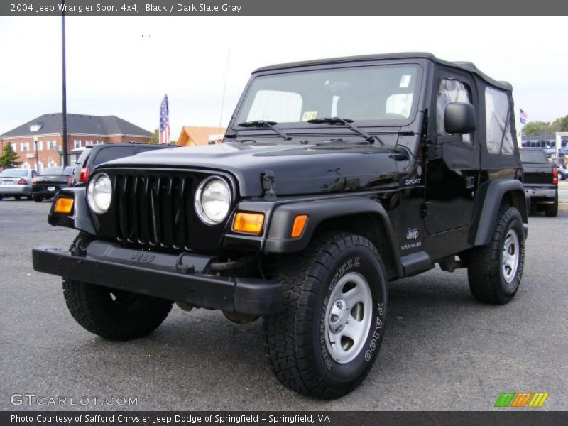 Black / Dark Slate Gray 2004 Jeep Wrangler Sport 4x4