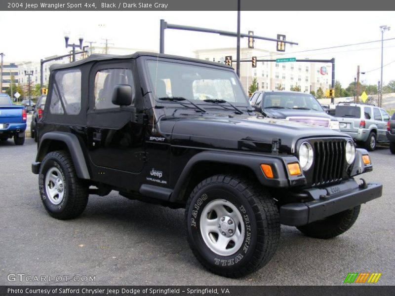 Black / Dark Slate Gray 2004 Jeep Wrangler Sport 4x4