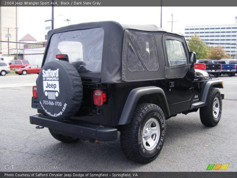 Black / Dark Slate Gray 2004 Jeep Wrangler Sport 4x4