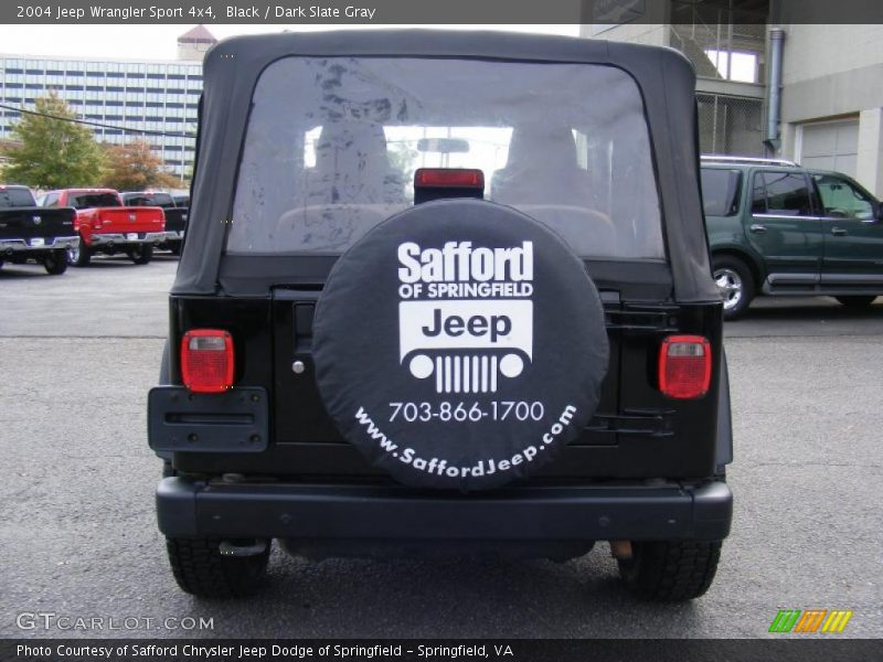 Black / Dark Slate Gray 2004 Jeep Wrangler Sport 4x4