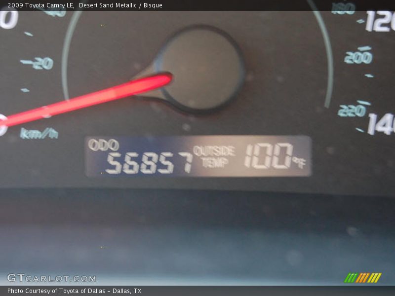 Desert Sand Metallic / Bisque 2009 Toyota Camry LE