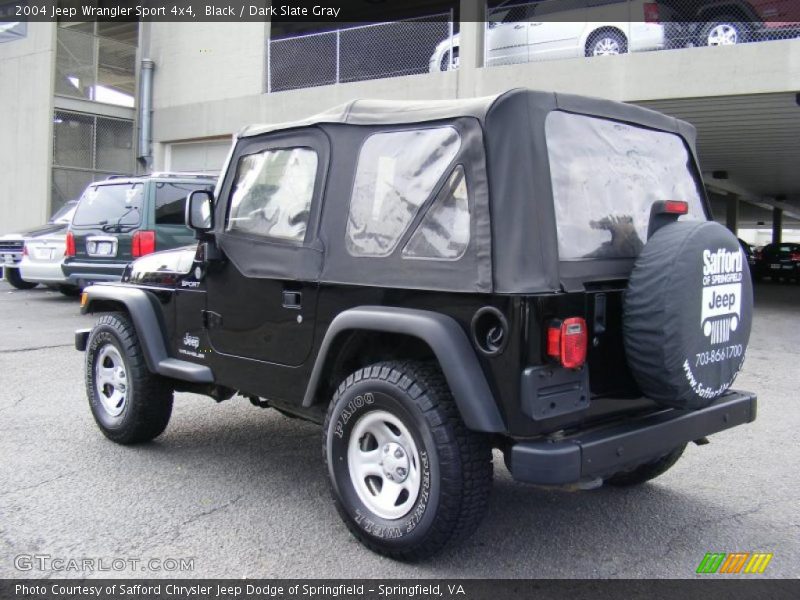 Black / Dark Slate Gray 2004 Jeep Wrangler Sport 4x4