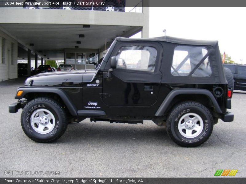 Black / Dark Slate Gray 2004 Jeep Wrangler Sport 4x4