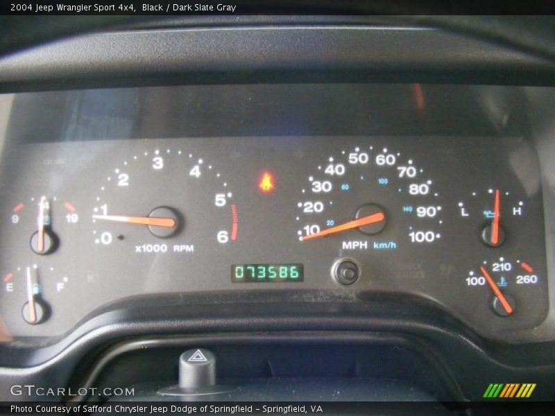 Black / Dark Slate Gray 2004 Jeep Wrangler Sport 4x4