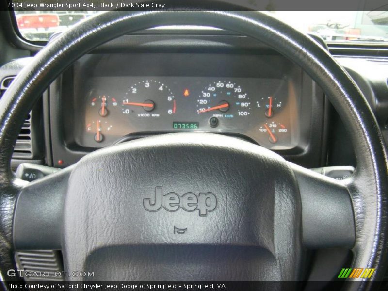 Black / Dark Slate Gray 2004 Jeep Wrangler Sport 4x4