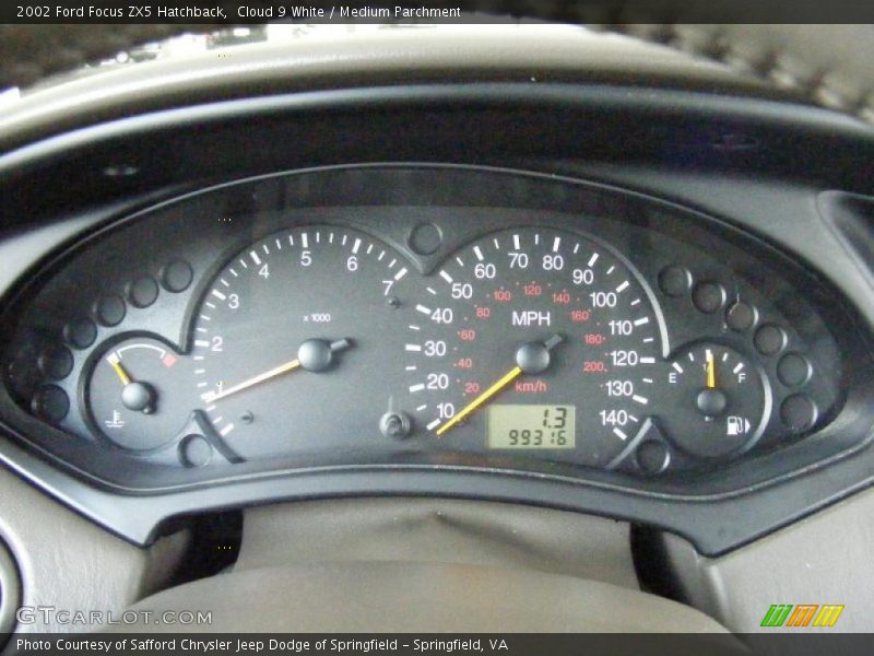 2002 Focus ZX5 Hatchback ZX5 Hatchback Gauges