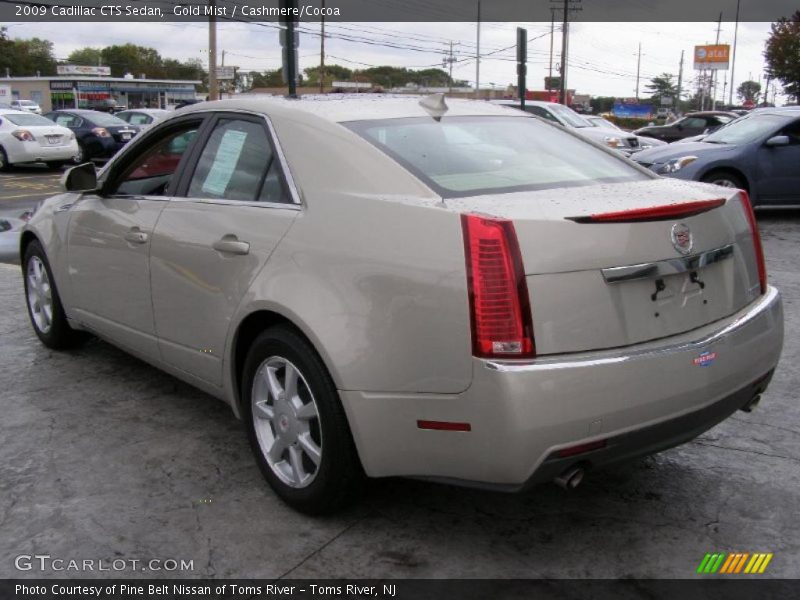 Gold Mist / Cashmere/Cocoa 2009 Cadillac CTS Sedan