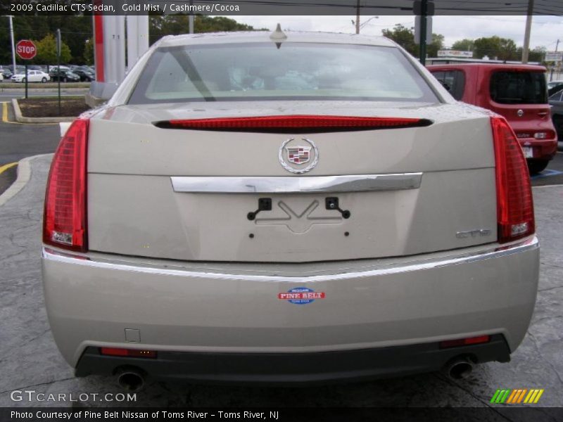 Gold Mist / Cashmere/Cocoa 2009 Cadillac CTS Sedan