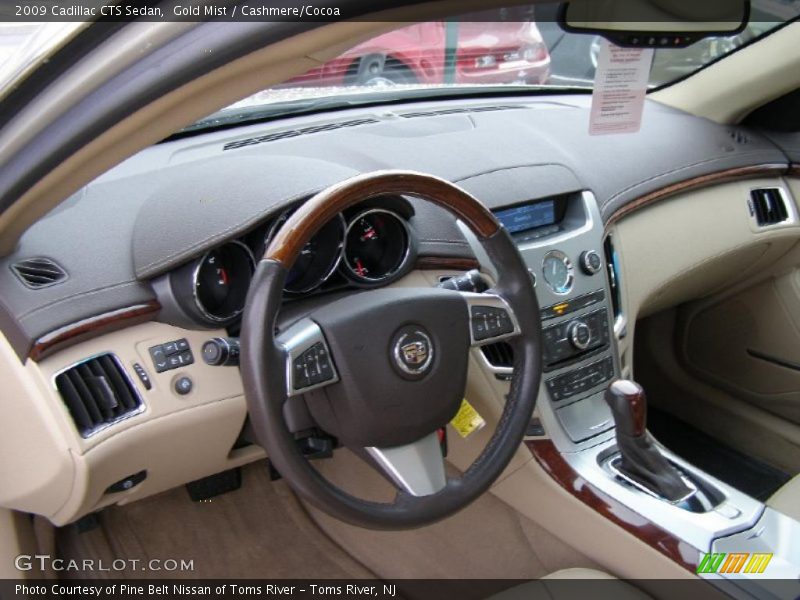 Gold Mist / Cashmere/Cocoa 2009 Cadillac CTS Sedan
