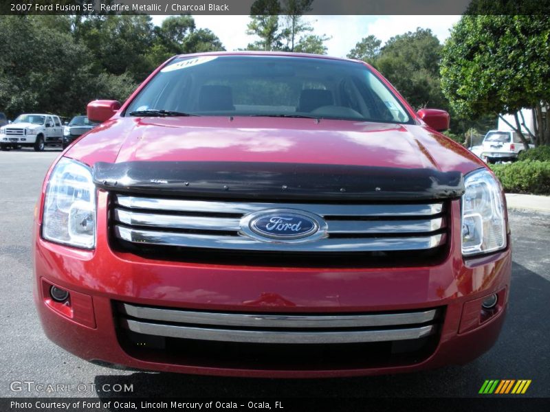 Redfire Metallic / Charcoal Black 2007 Ford Fusion SE