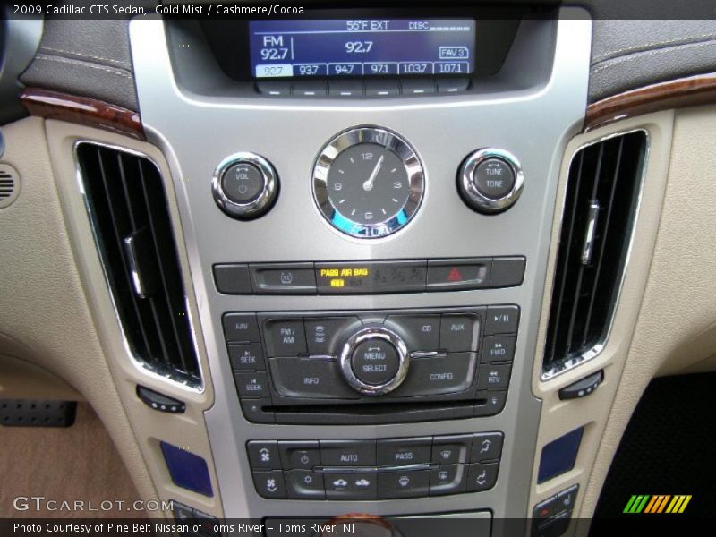Gold Mist / Cashmere/Cocoa 2009 Cadillac CTS Sedan