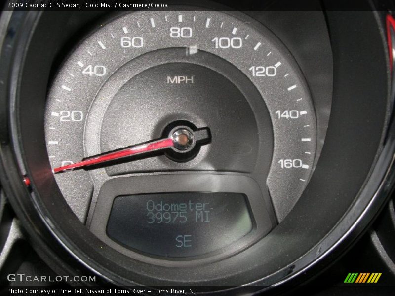Gold Mist / Cashmere/Cocoa 2009 Cadillac CTS Sedan