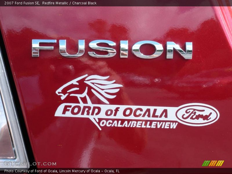 Redfire Metallic / Charcoal Black 2007 Ford Fusion SE