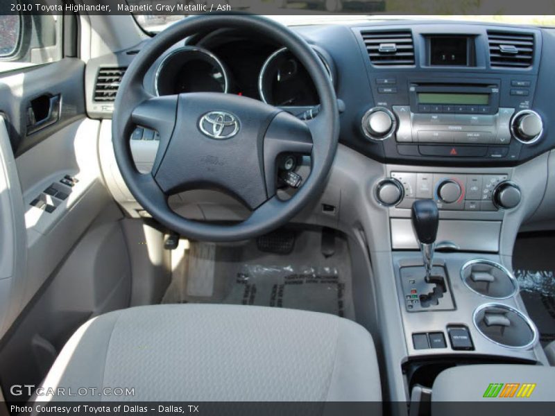 Dashboard of 2010 Highlander 