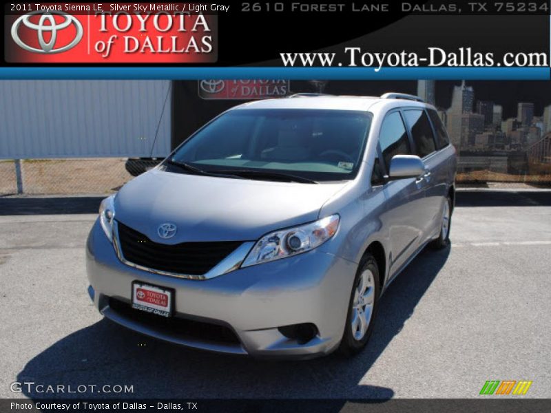 Silver Sky Metallic / Light Gray 2011 Toyota Sienna LE