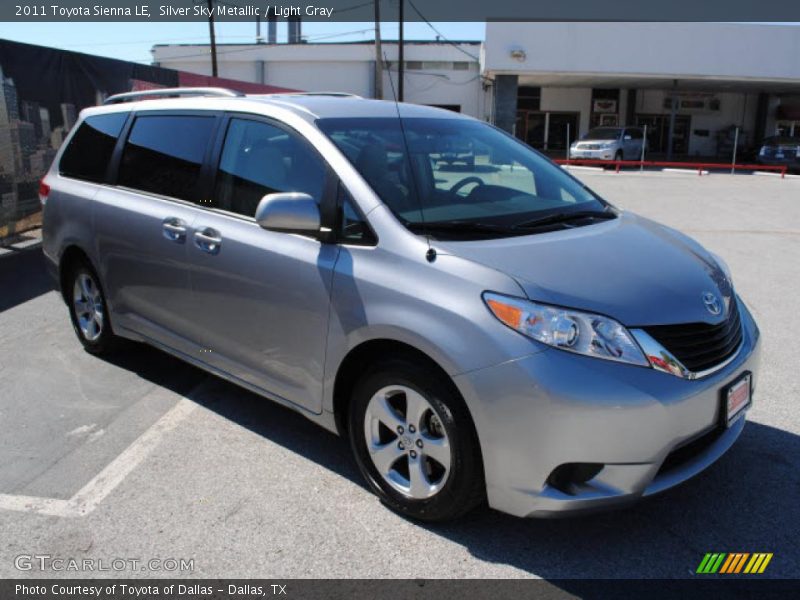 Silver Sky Metallic / Light Gray 2011 Toyota Sienna LE