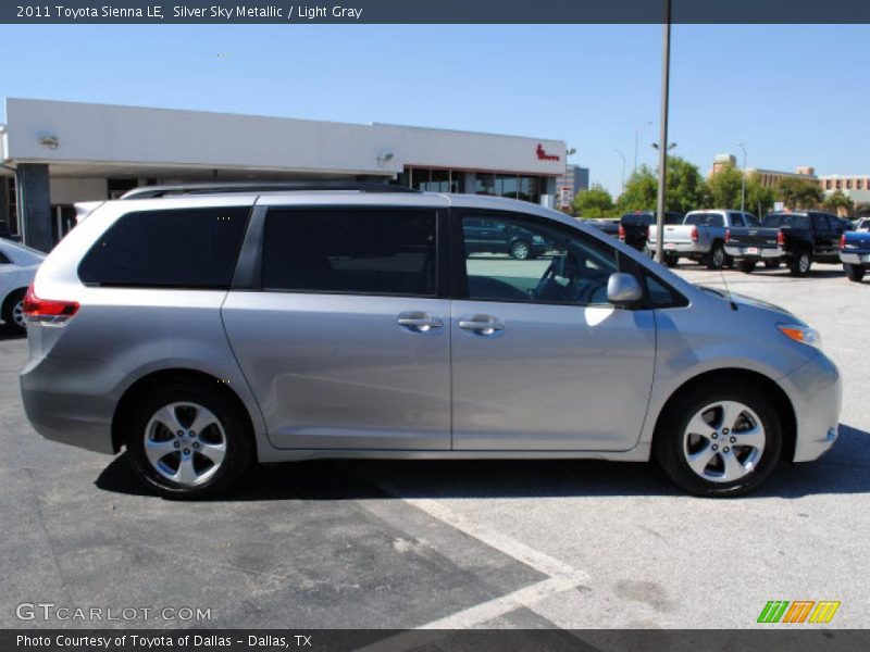 Silver Sky Metallic / Light Gray 2011 Toyota Sienna LE