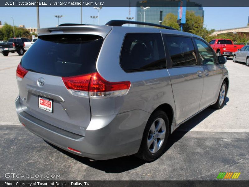 Silver Sky Metallic / Light Gray 2011 Toyota Sienna LE