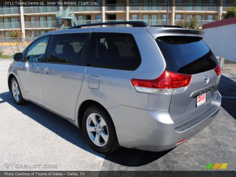 Silver Sky Metallic / Light Gray 2011 Toyota Sienna LE