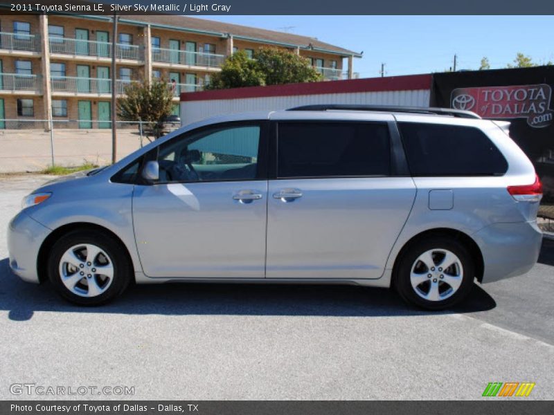 Silver Sky Metallic / Light Gray 2011 Toyota Sienna LE