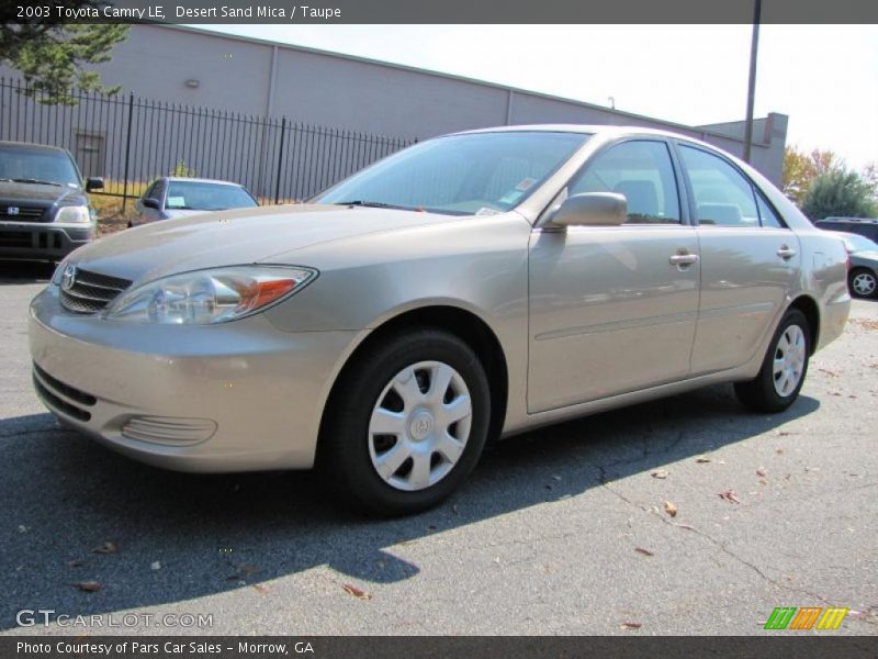 Desert Sand Mica / Taupe 2003 Toyota Camry LE