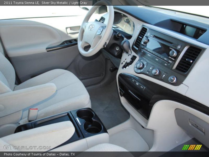 Silver Sky Metallic / Light Gray 2011 Toyota Sienna LE