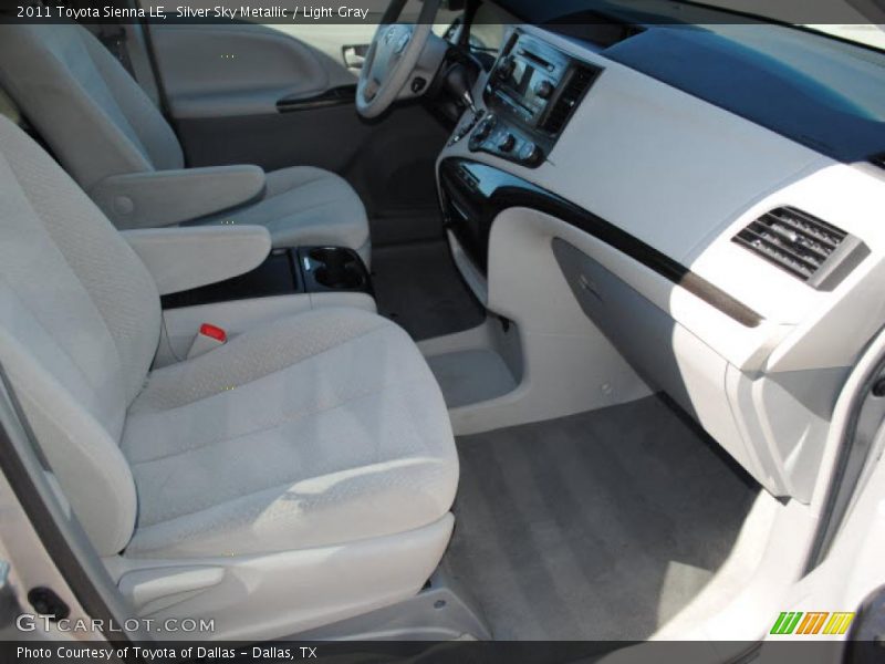Silver Sky Metallic / Light Gray 2011 Toyota Sienna LE