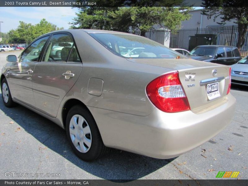 Desert Sand Mica / Taupe 2003 Toyota Camry LE