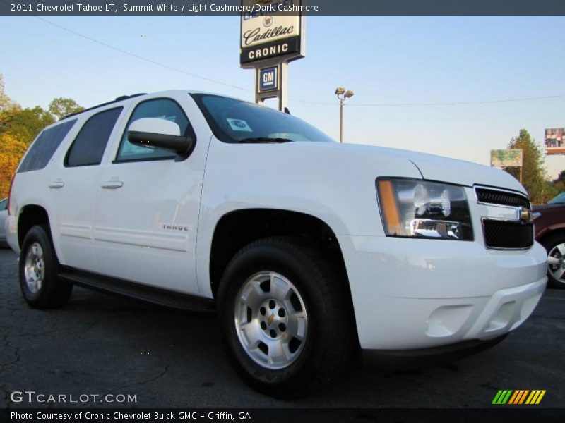Summit White / Light Cashmere/Dark Cashmere 2011 Chevrolet Tahoe LT