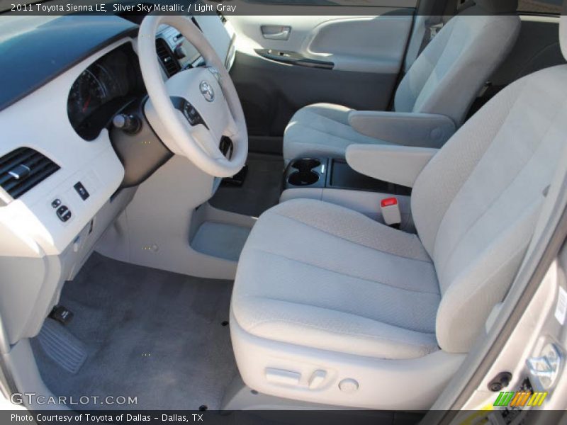 Silver Sky Metallic / Light Gray 2011 Toyota Sienna LE