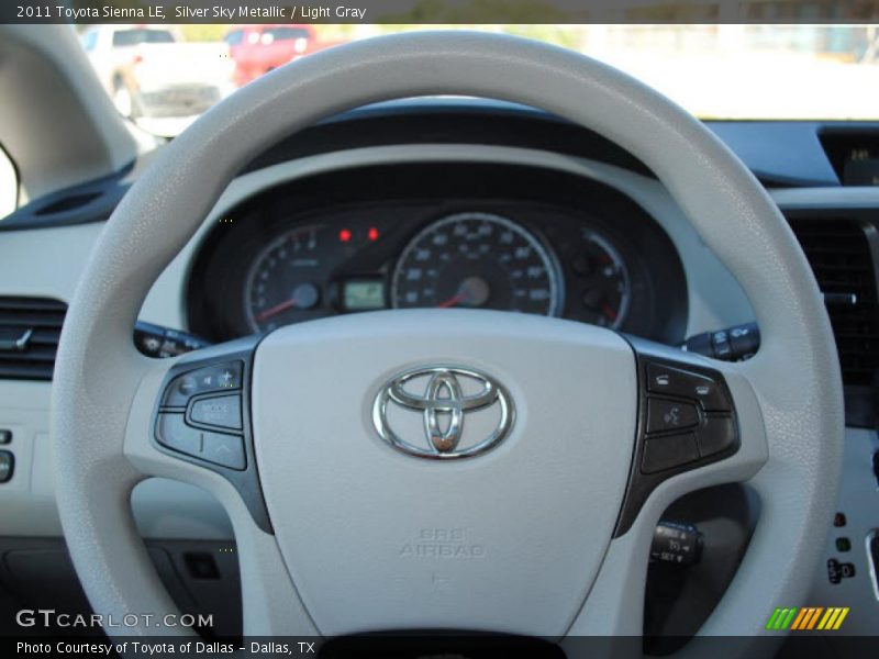 Silver Sky Metallic / Light Gray 2011 Toyota Sienna LE