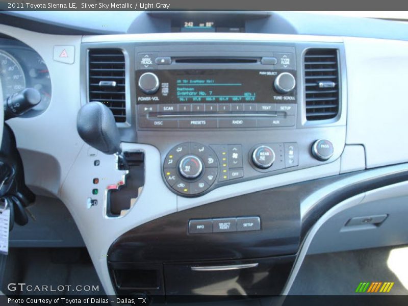 Silver Sky Metallic / Light Gray 2011 Toyota Sienna LE