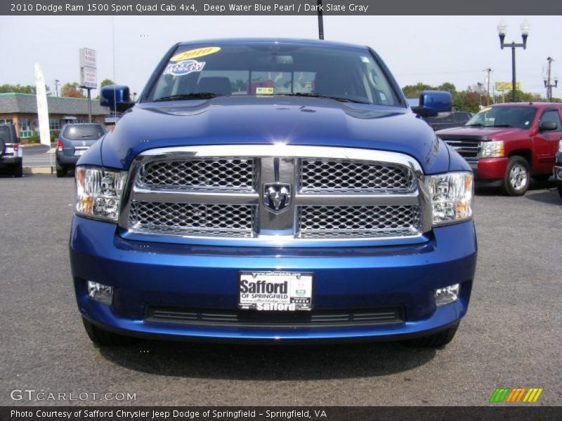 Deep Water Blue Pearl / Dark Slate Gray 2010 Dodge Ram 1500 Sport Quad Cab 4x4