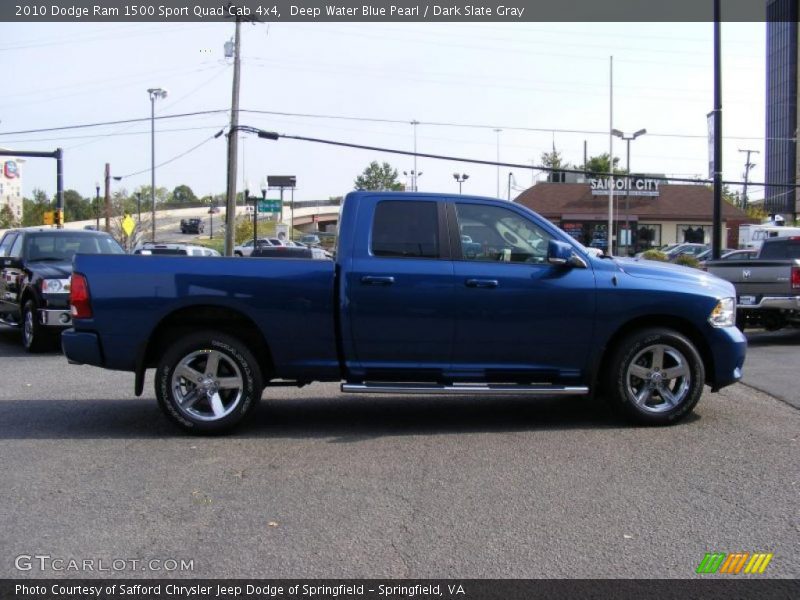 Deep Water Blue Pearl / Dark Slate Gray 2010 Dodge Ram 1500 Sport Quad Cab 4x4