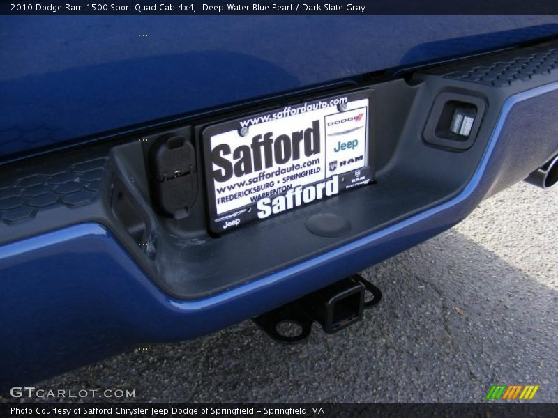 Deep Water Blue Pearl / Dark Slate Gray 2010 Dodge Ram 1500 Sport Quad Cab 4x4