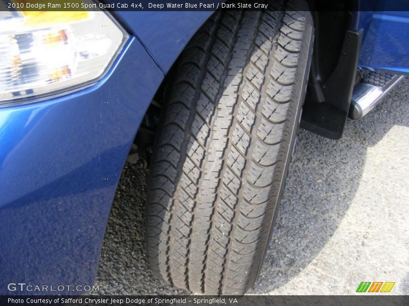 Deep Water Blue Pearl / Dark Slate Gray 2010 Dodge Ram 1500 Sport Quad Cab 4x4