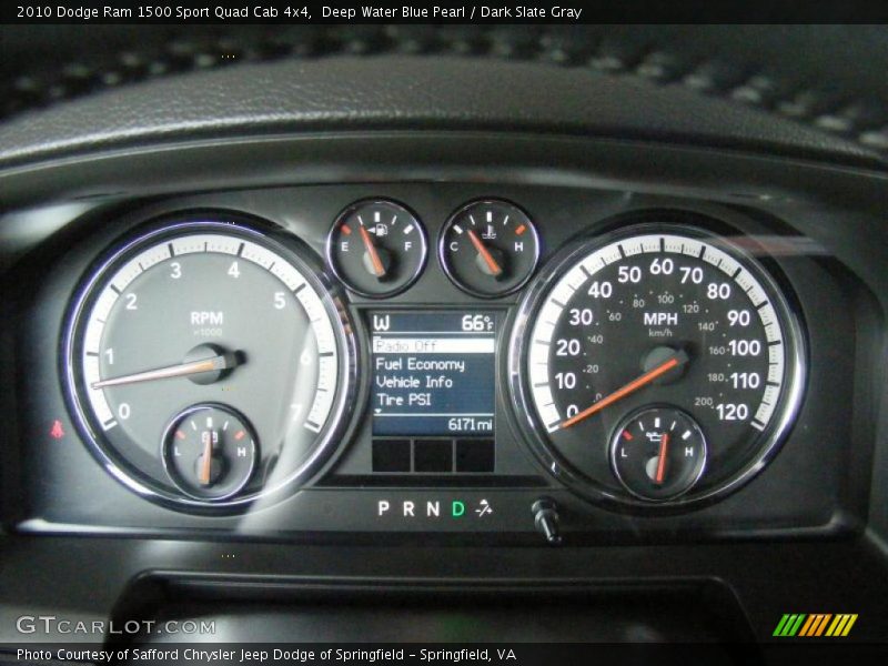  2010 Ram 1500 Sport Quad Cab 4x4 Sport Quad Cab 4x4 Gauges