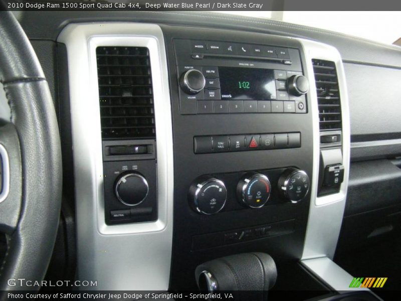 Deep Water Blue Pearl / Dark Slate Gray 2010 Dodge Ram 1500 Sport Quad Cab 4x4