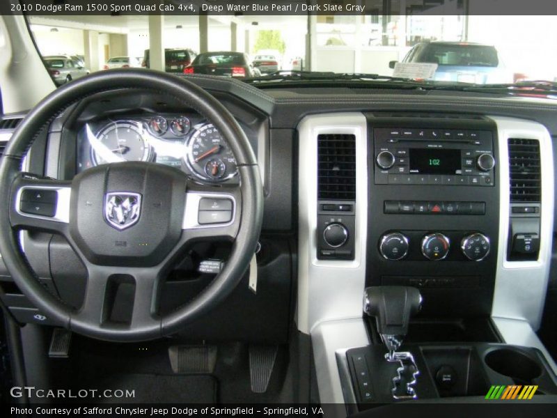 Deep Water Blue Pearl / Dark Slate Gray 2010 Dodge Ram 1500 Sport Quad Cab 4x4