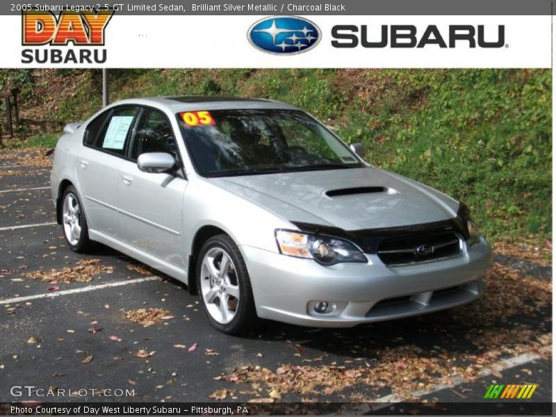 Brilliant Silver Metallic / Charcoal Black 2005 Subaru Legacy 2.5 GT Limited Sedan