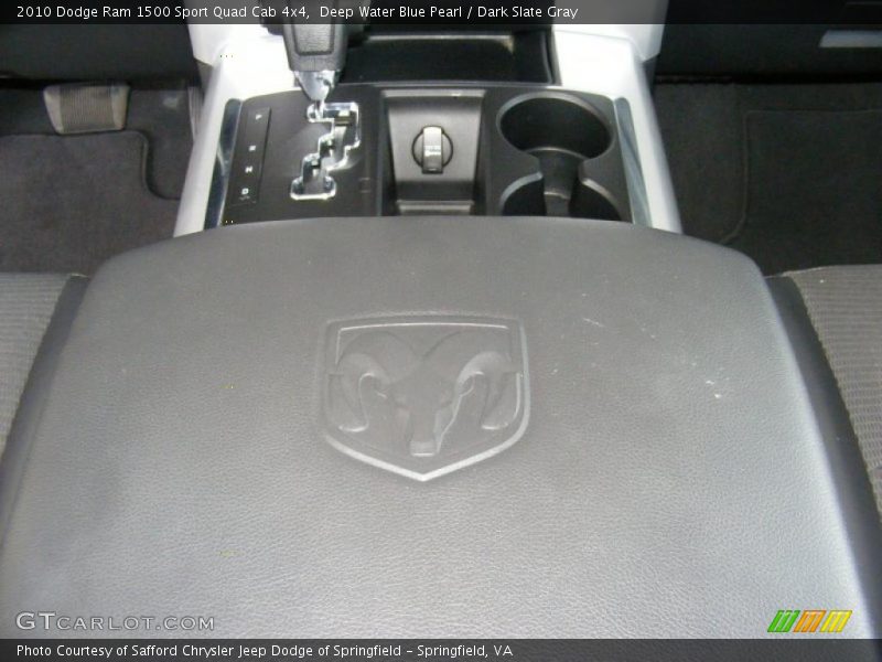 Deep Water Blue Pearl / Dark Slate Gray 2010 Dodge Ram 1500 Sport Quad Cab 4x4