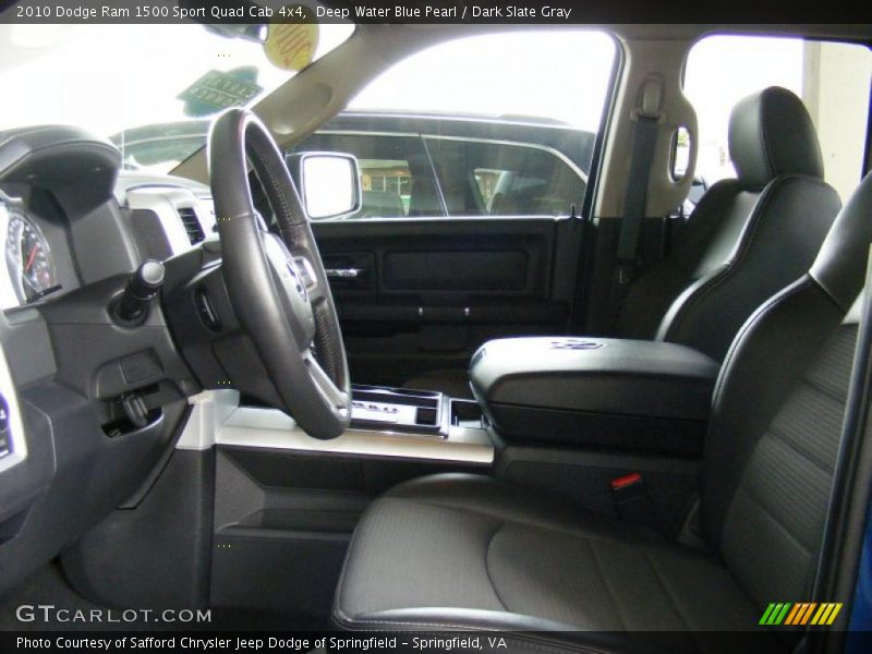 Deep Water Blue Pearl / Dark Slate Gray 2010 Dodge Ram 1500 Sport Quad Cab 4x4